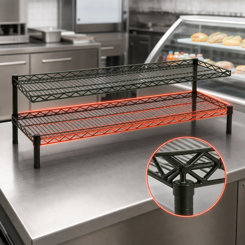 Patented QuadTruss Bottom Shelf