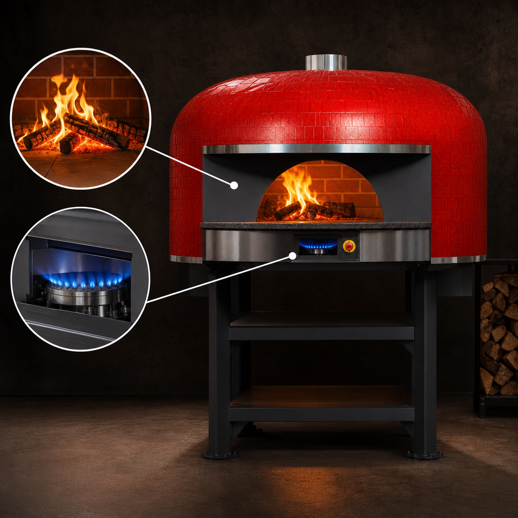 Wood-Fired With Gas Burner Support