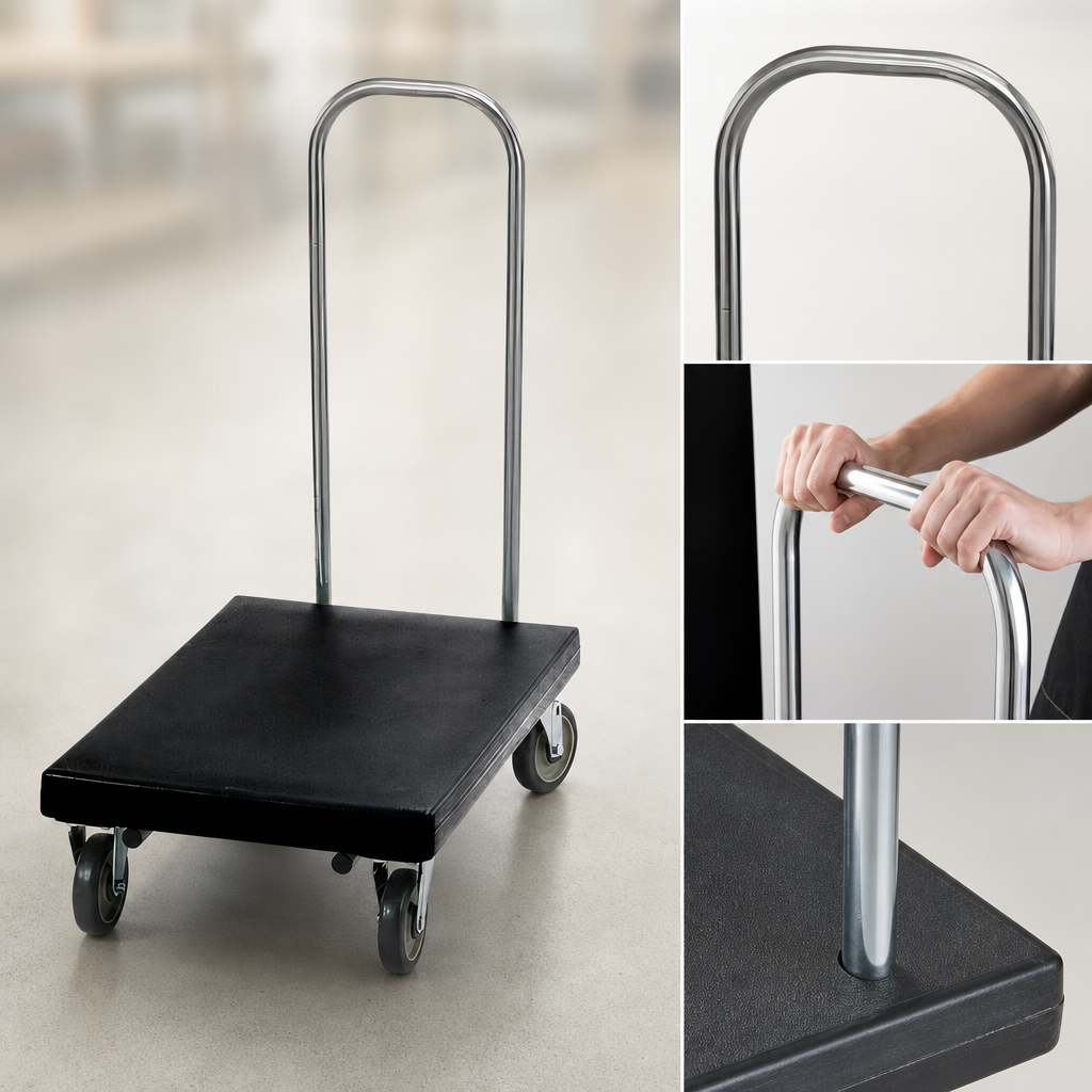Chrome Continuous Push Handle