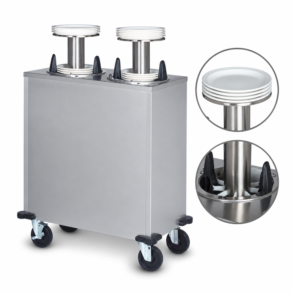 Two Self-Elevating Dispensing Tubes