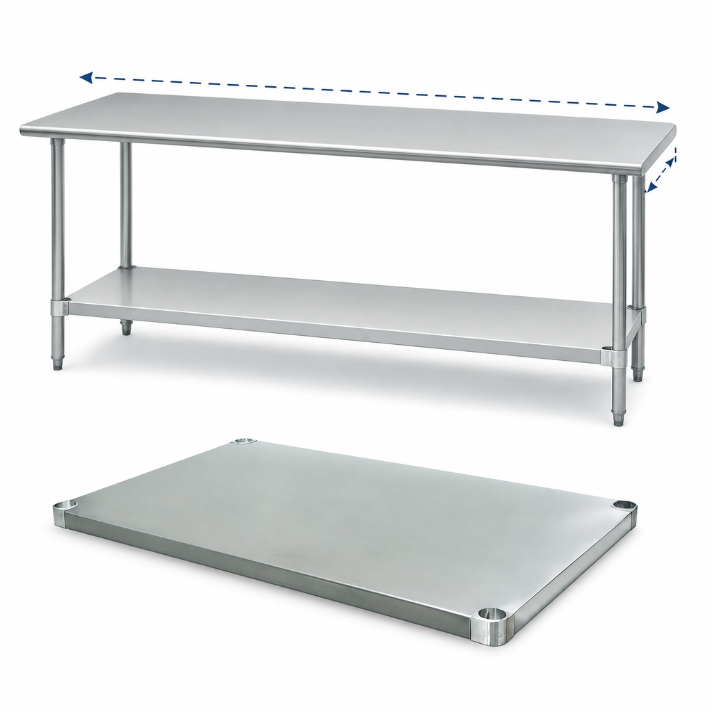 Sized for 84 x 30 Inch Work Tables
