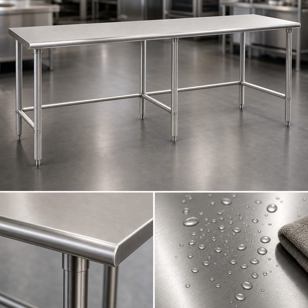 16-Gauge 300-Series Stainless Steel Top