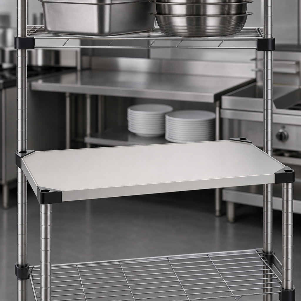 Flat Solid Shelf Surface