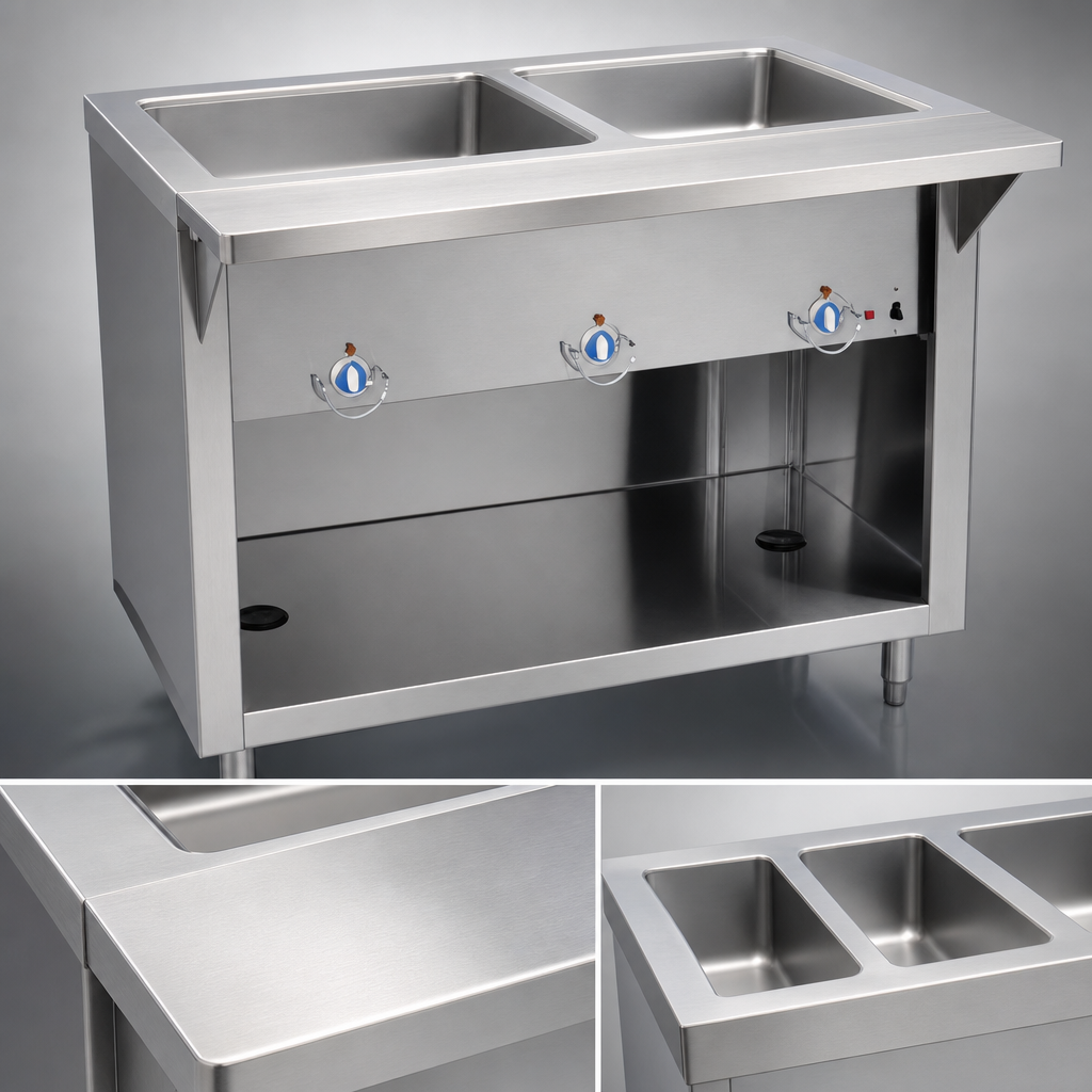 16-Gauge Stainless Steel Top