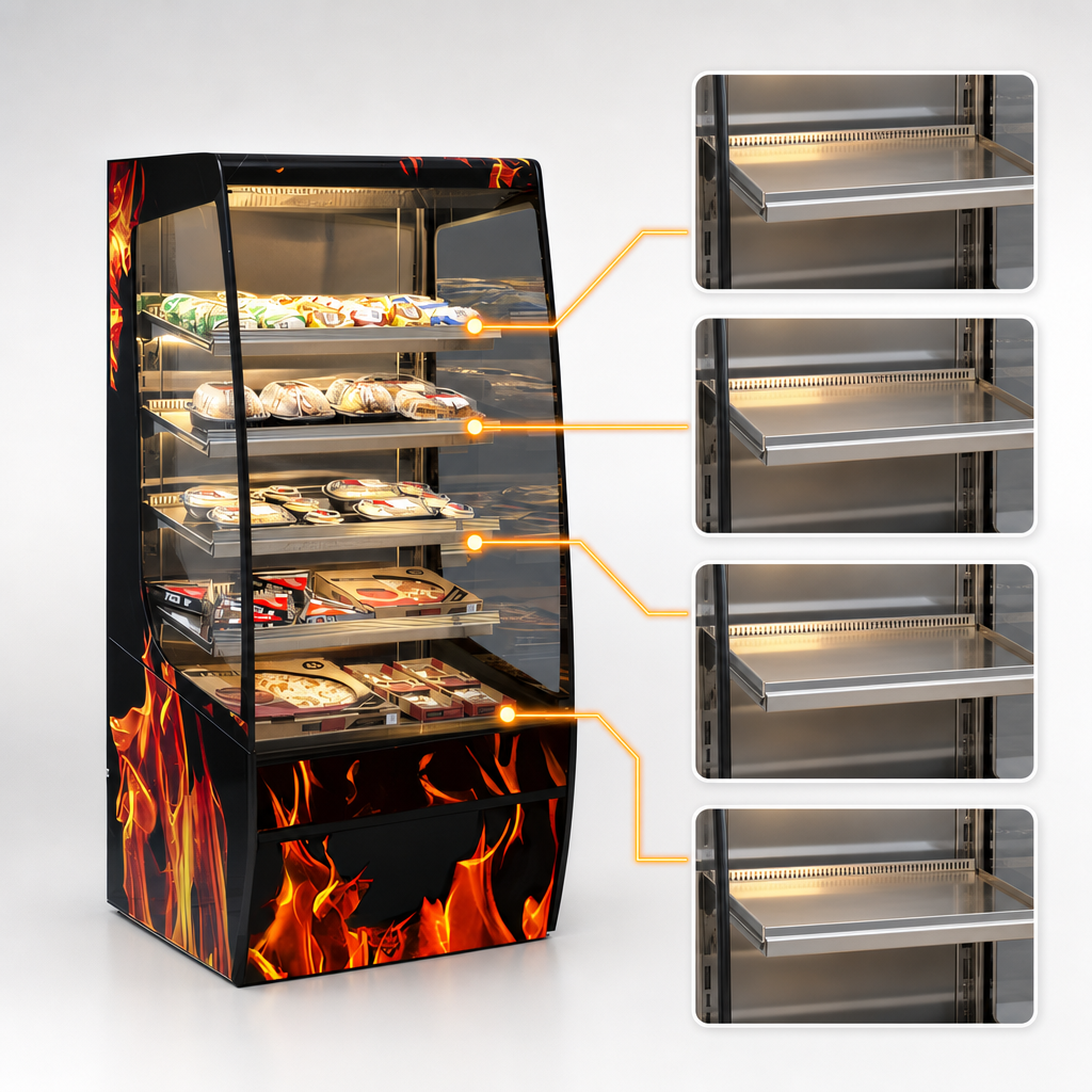 Four Heated Shelves