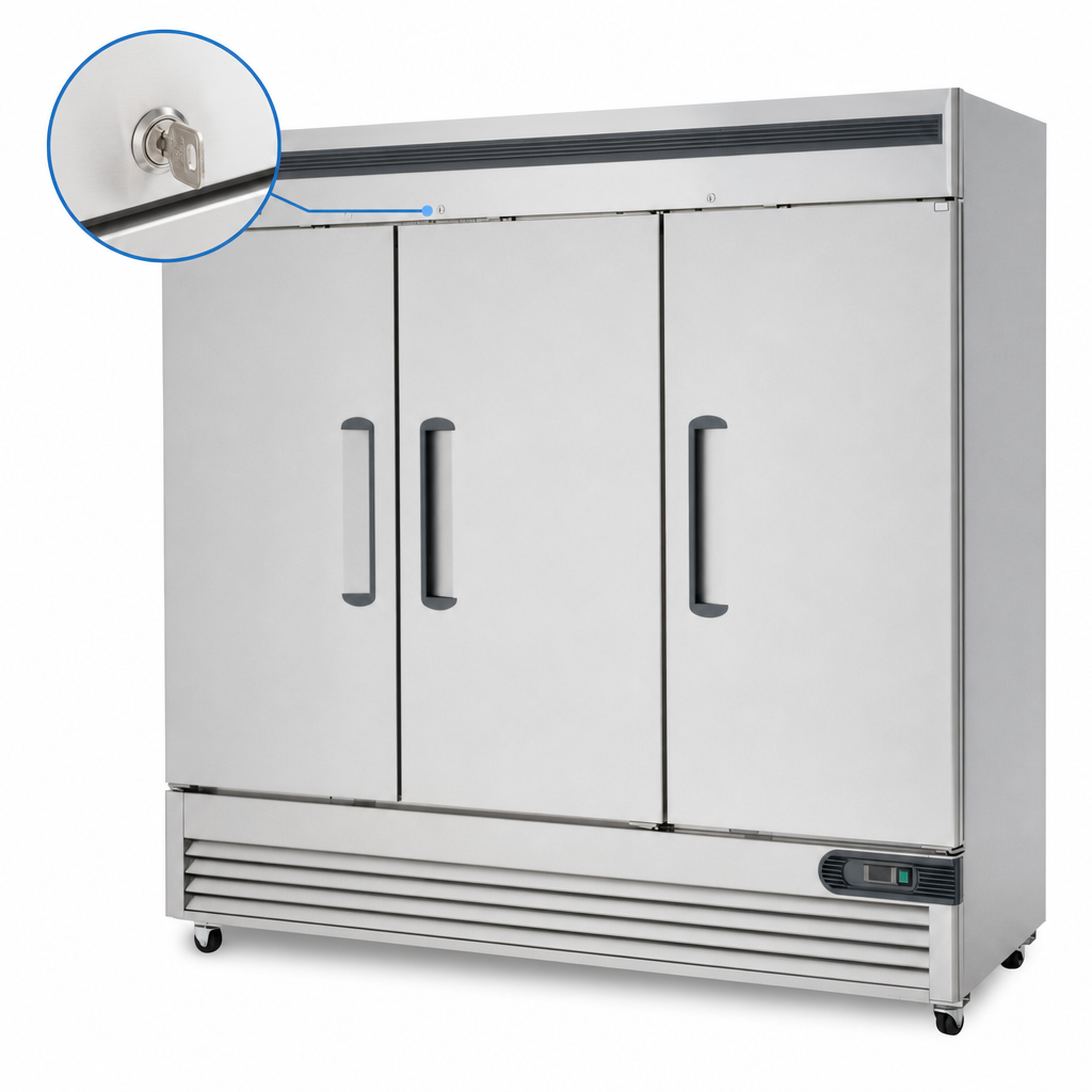 Locking Solid Hinged Doors