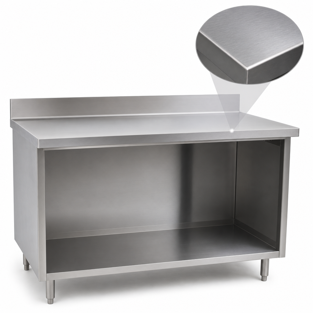 14-Gauge 304 Stainless Steel Top