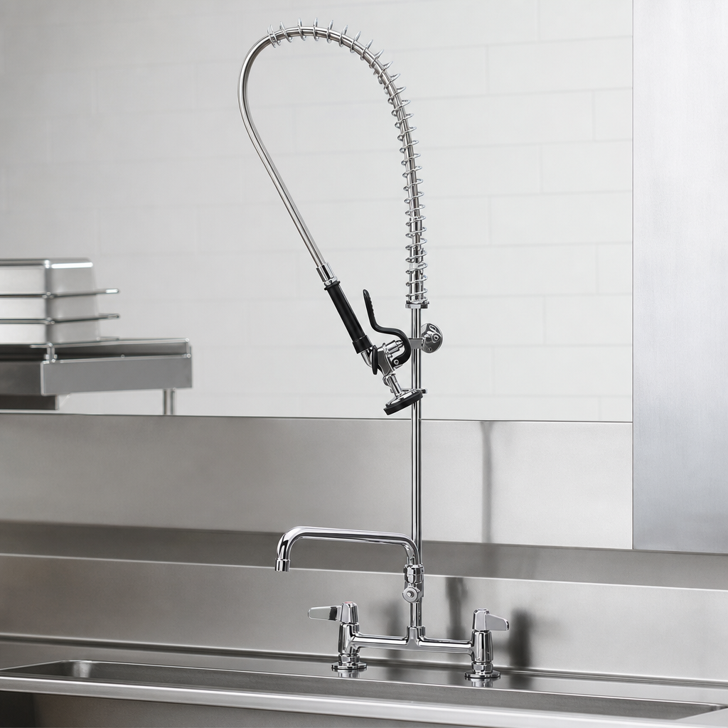8-Inch Deck Mount Mixing Faucet