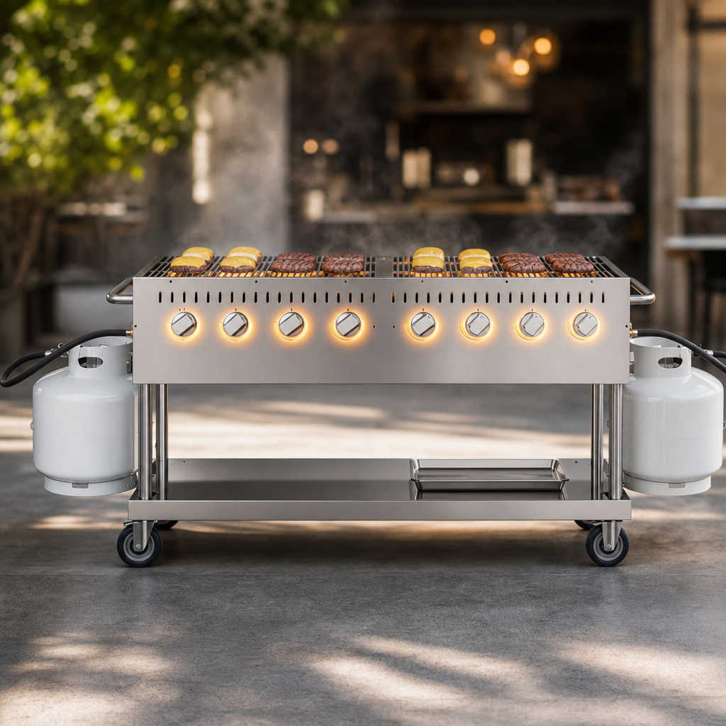 Eight High-Output Burners