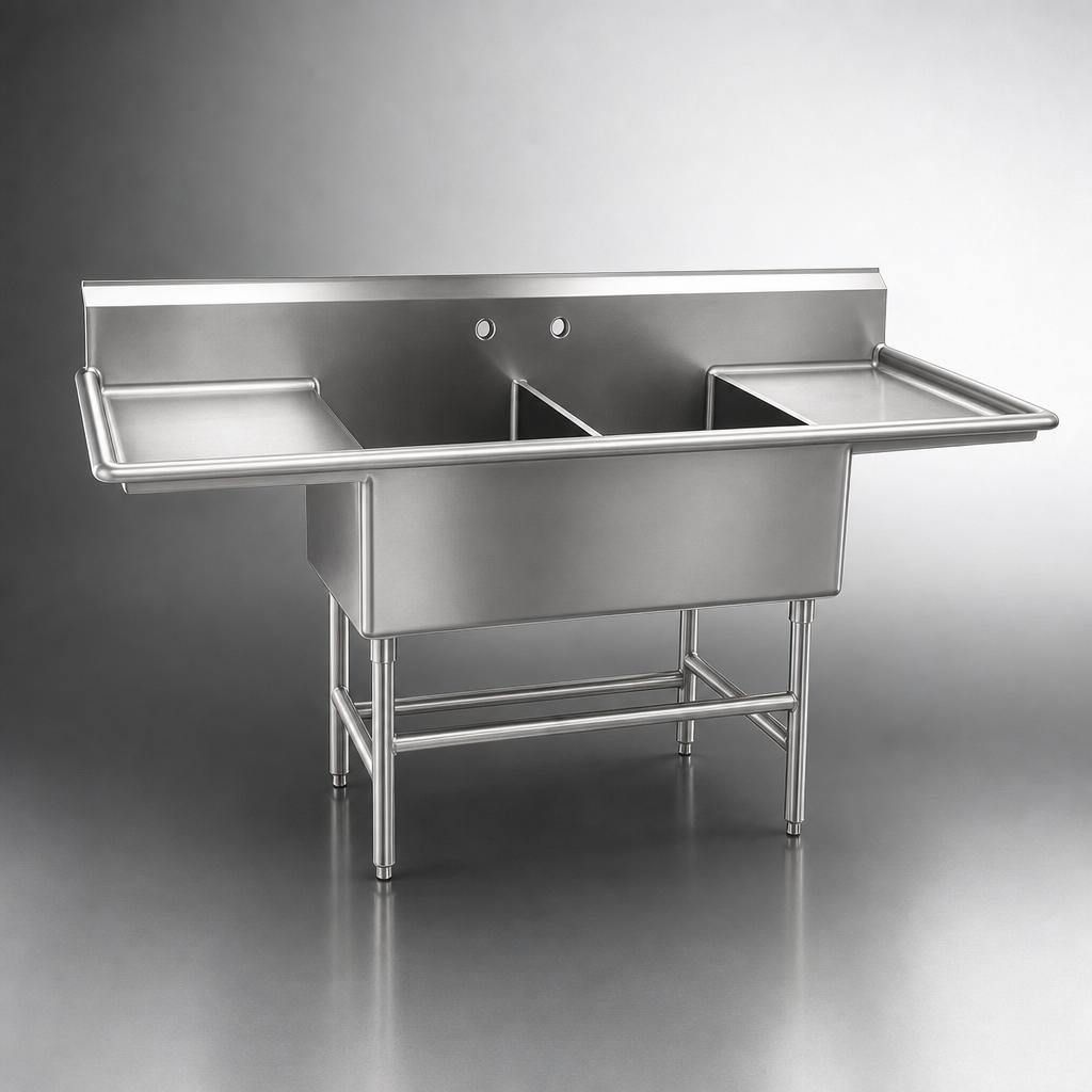 Heavy-Duty 14 Gauge Type 304 Stainless Steel Construction