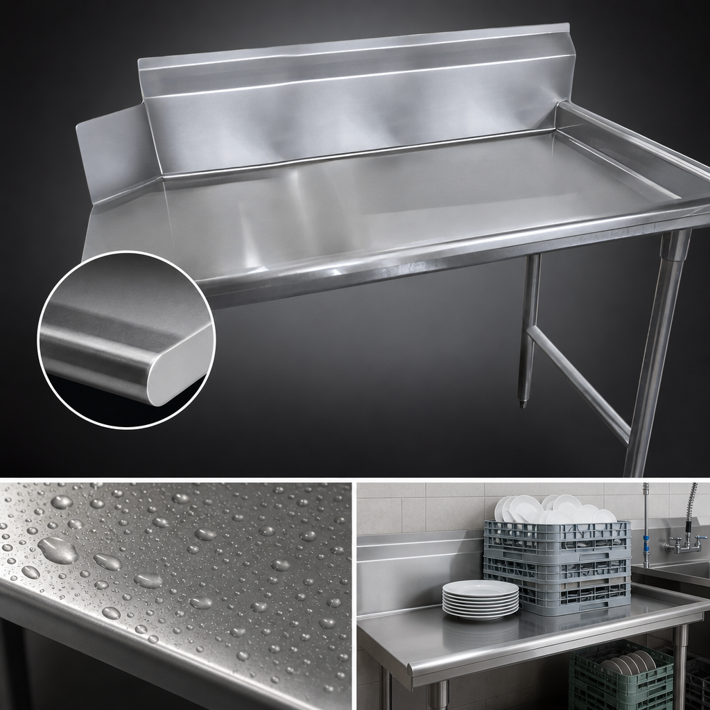 16-Gauge 304 Stainless Steel Top