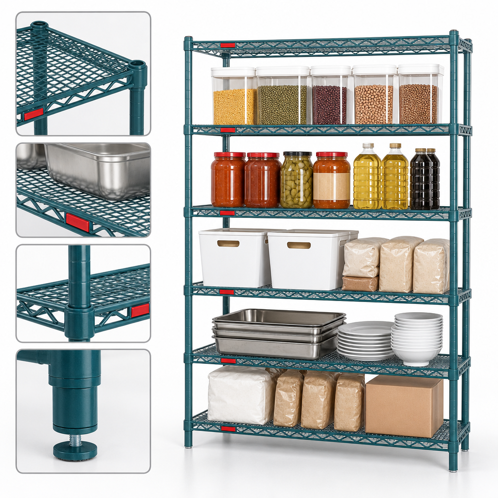 Five Wire Shelves