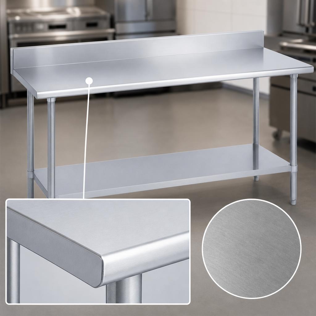 16-Gauge Stainless Steel Top