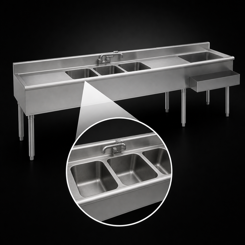 Three Sink Bowls