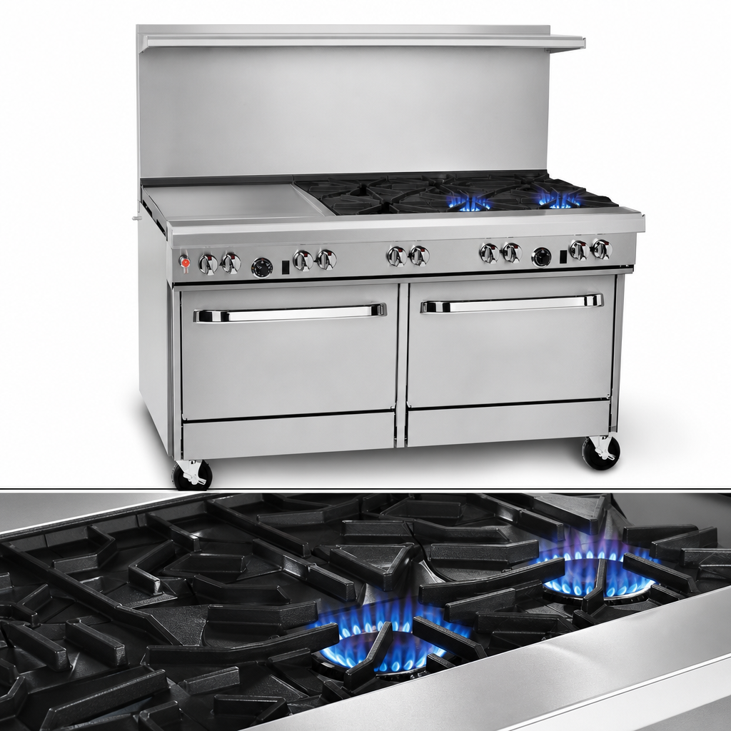 Two Non-Clog Open Burners