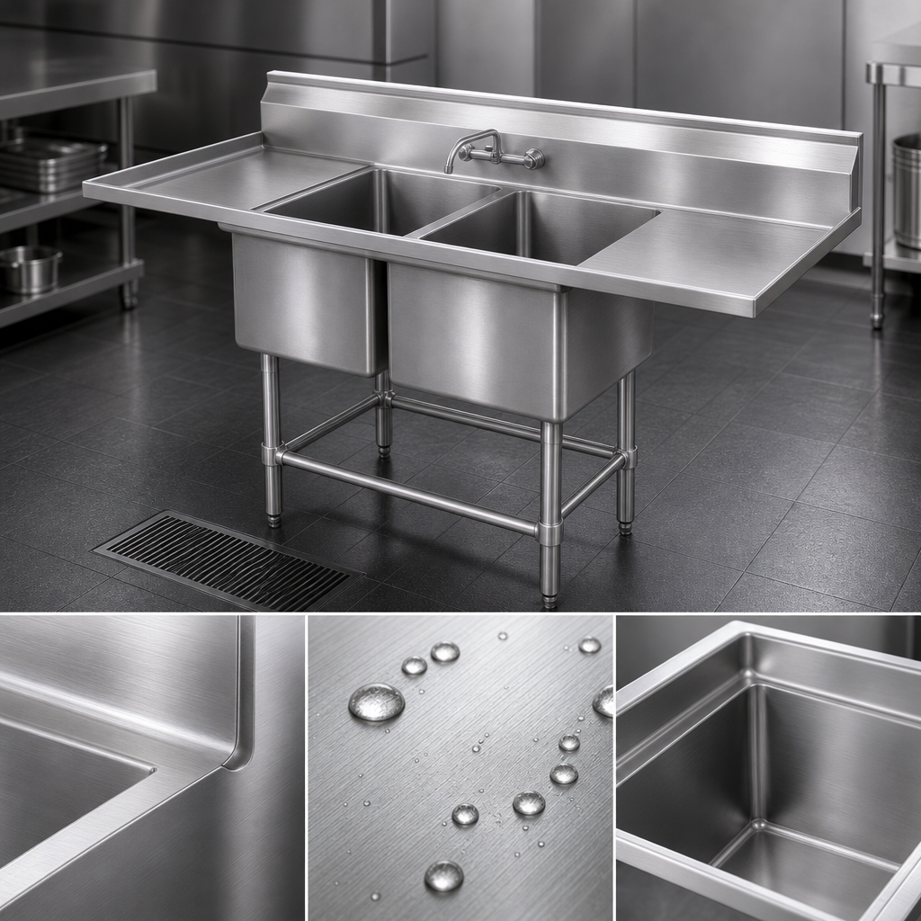 14-Gauge 300-Series Stainless Steel Construction