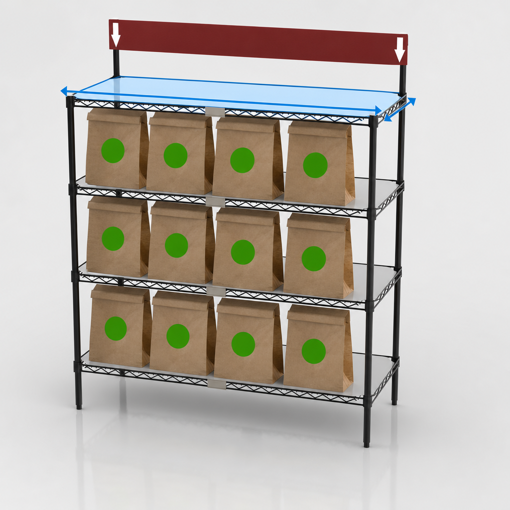 48-Inch x 18-Inch Shelves