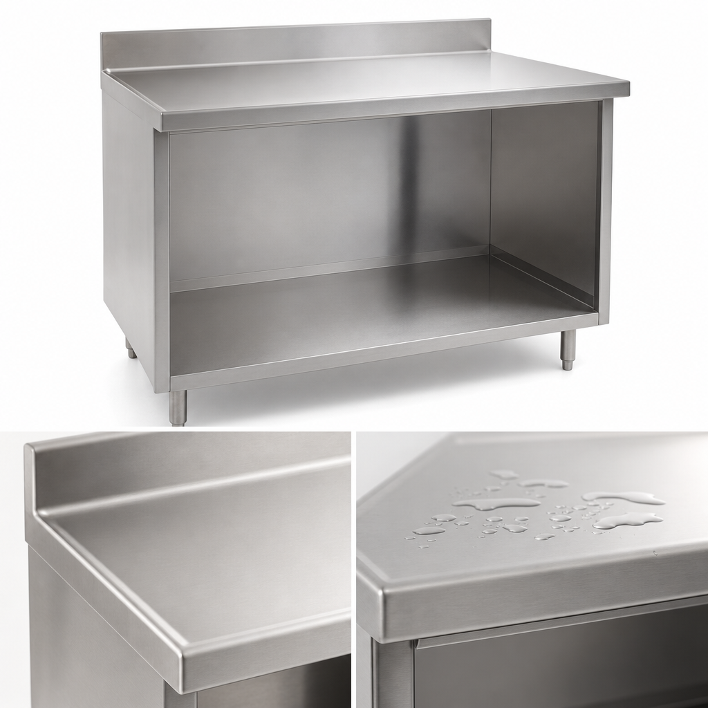 14-Gauge 304 Stainless Steel Top