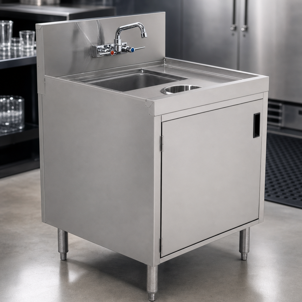 Wet/Dry Waste Cabinet