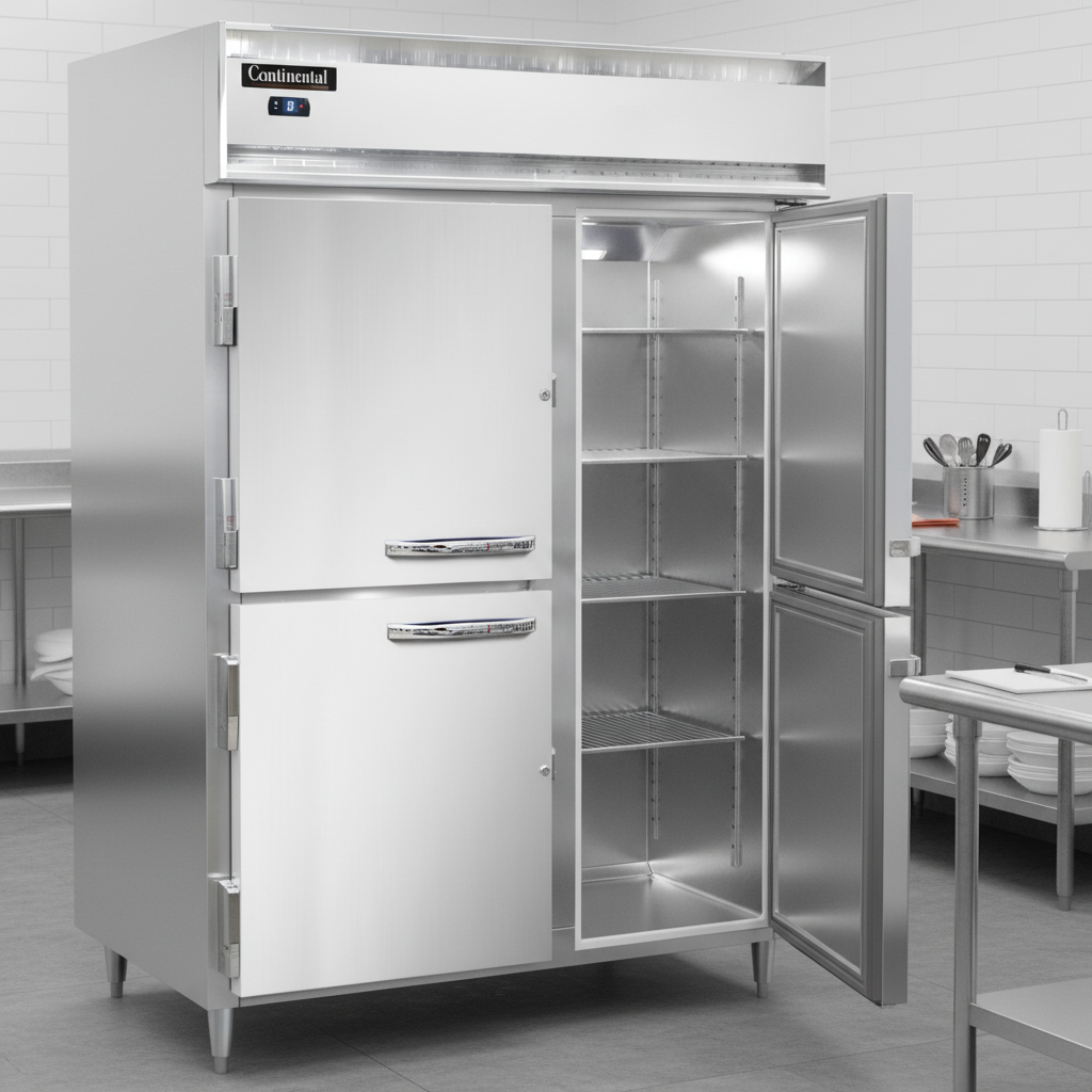 Experience superior durability and hygiene with this freezer's robust all-stainless steel construction, designed for effortless cleaning and lasting performance.