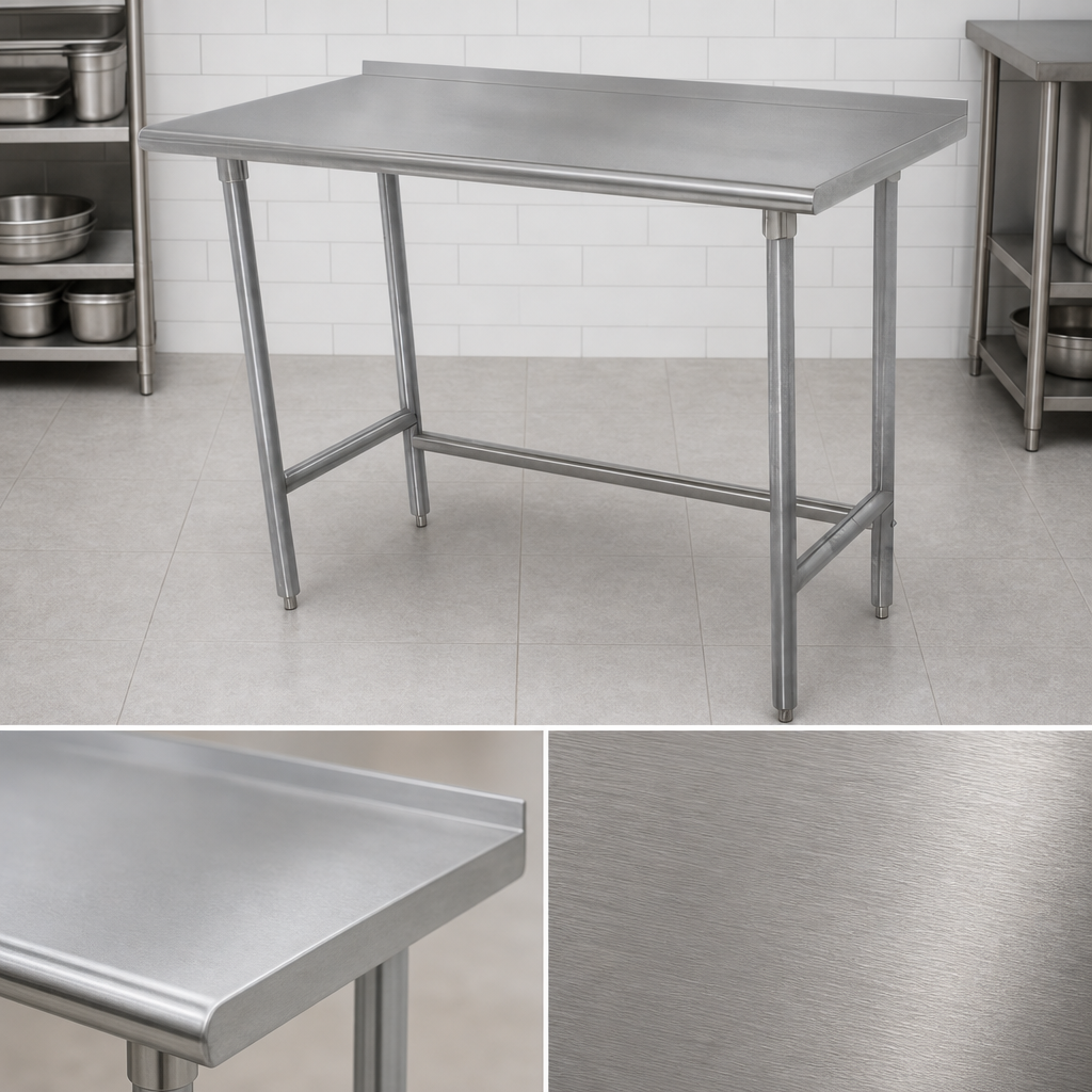 14-Gauge 304 Stainless Steel Top