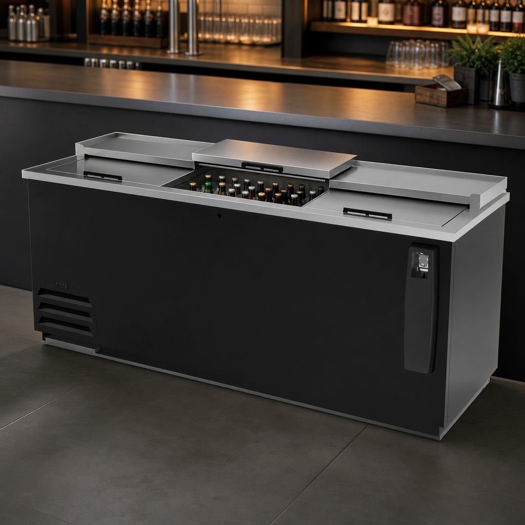 Three Sliding Stainless Steel Lids