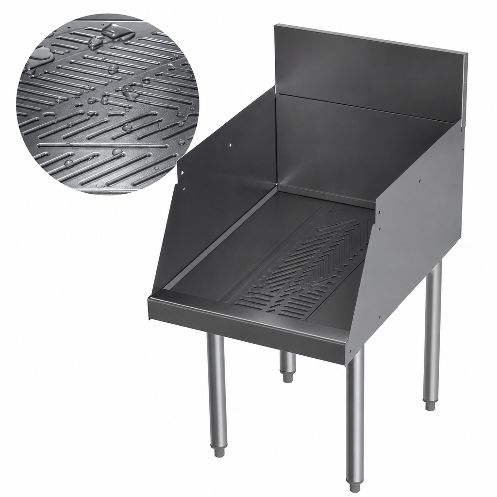 Embossed Stainless Steel Drainboard Top