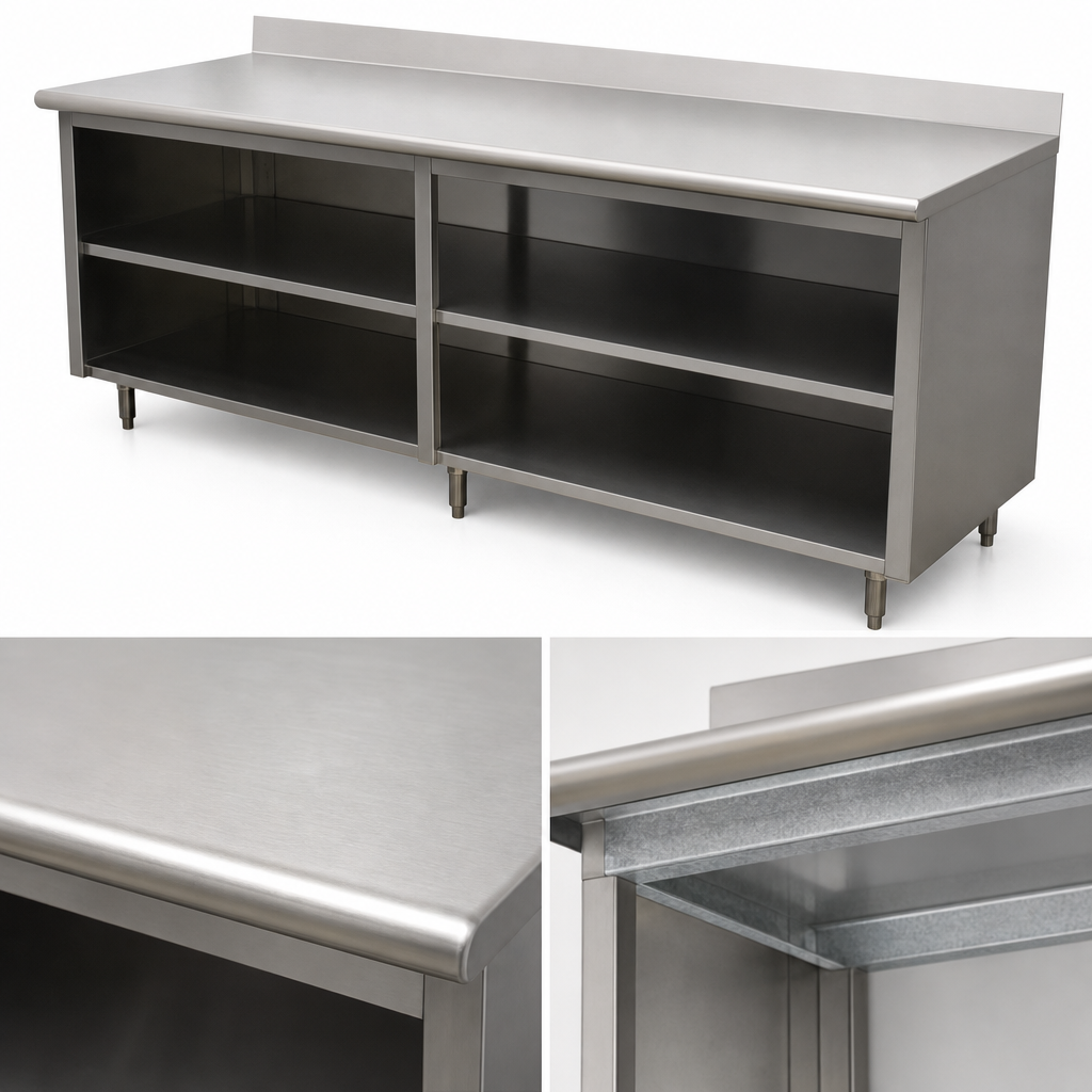 16-Gauge 304 Stainless Steel Top