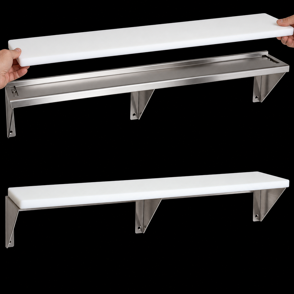 Removable White Poly Cutting Board