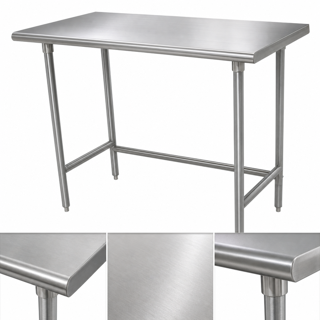 14-Gauge 304 Stainless Steel Top