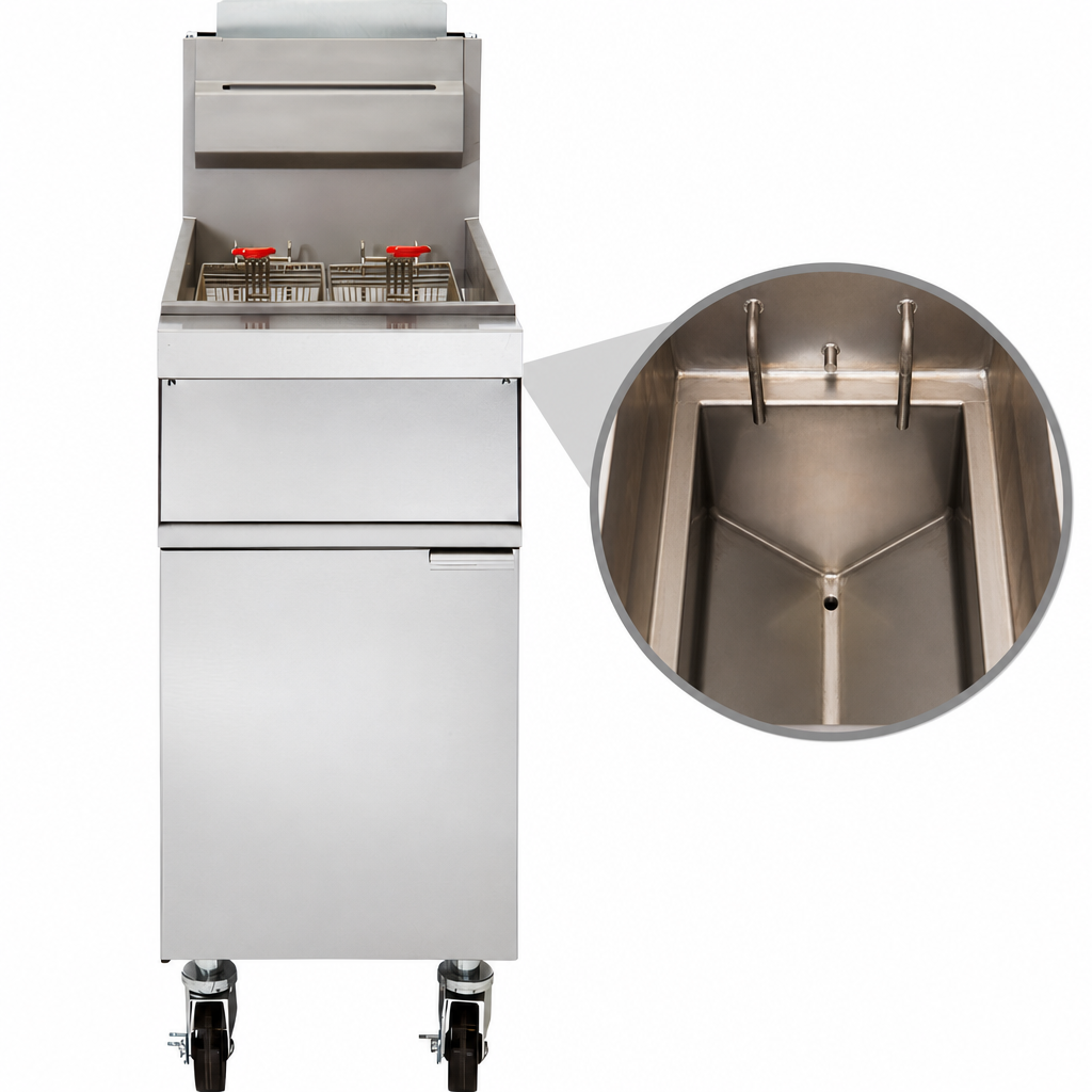 35-40 lb. Stainless Steel Fry Tank