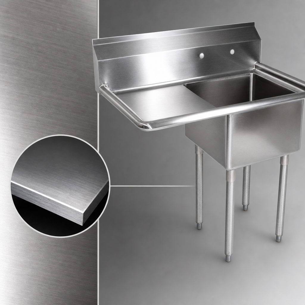 18-Gauge Stainless Steel Construction