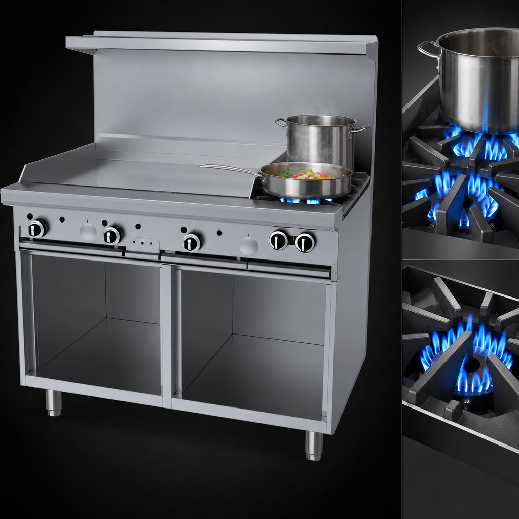 Dual High-Output Open Burners