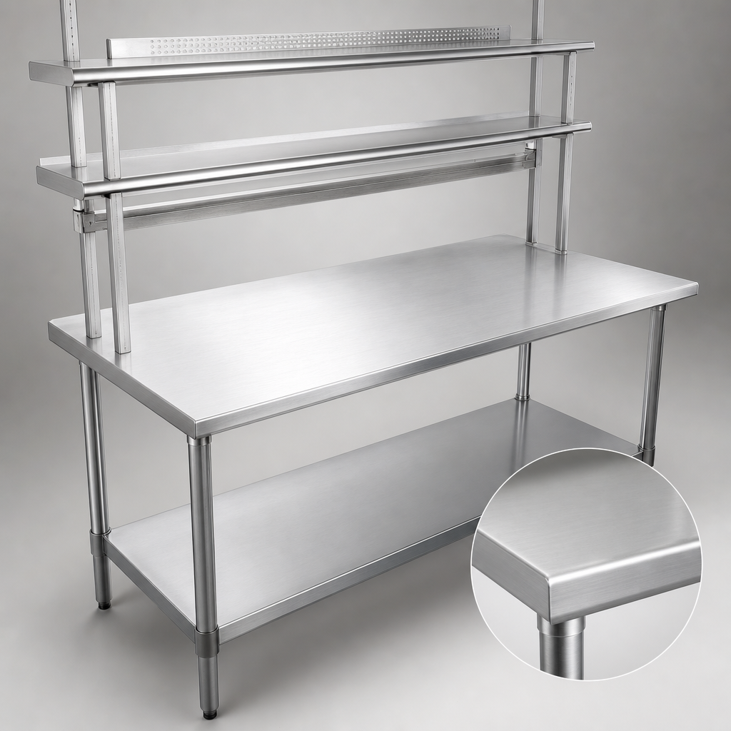 16-Gauge Stainless Steel Top
