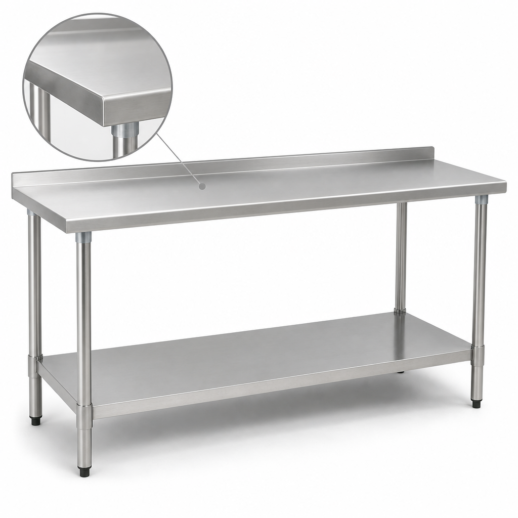 14-Gauge Stainless Steel Top