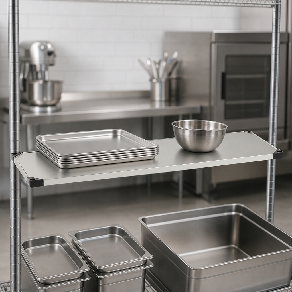 Flat Solid Shelf Surface