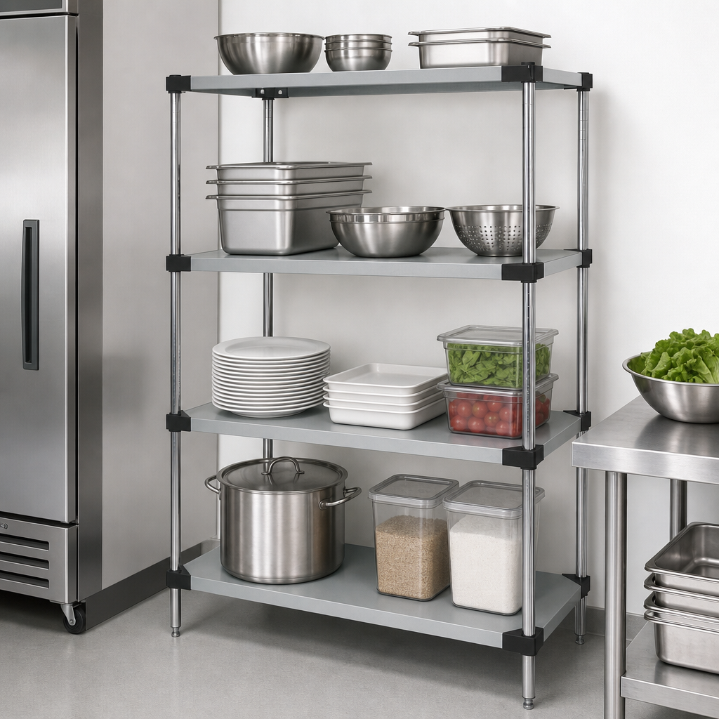Four Solid Shelves