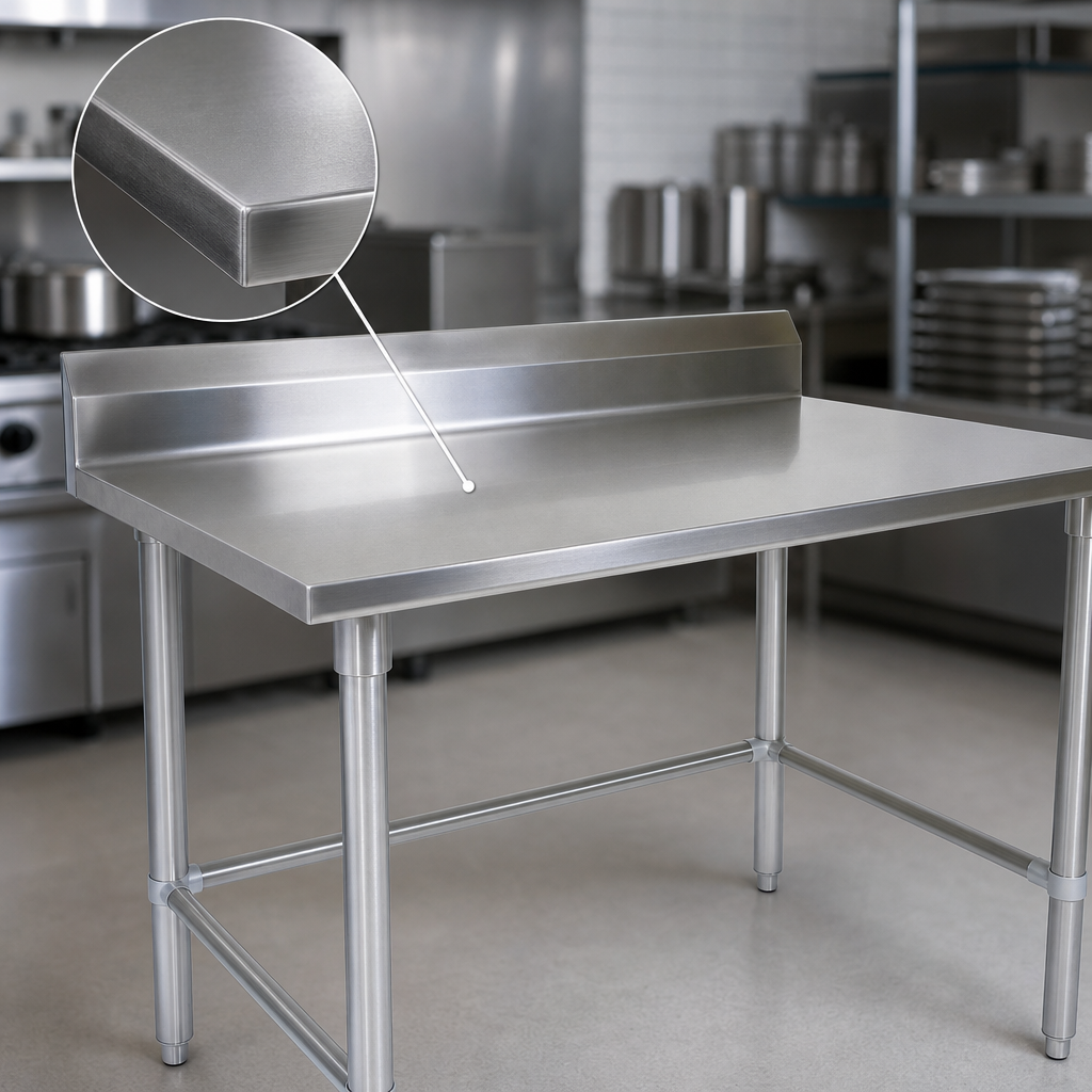 16-Gauge 300-Series Stainless Steel Top