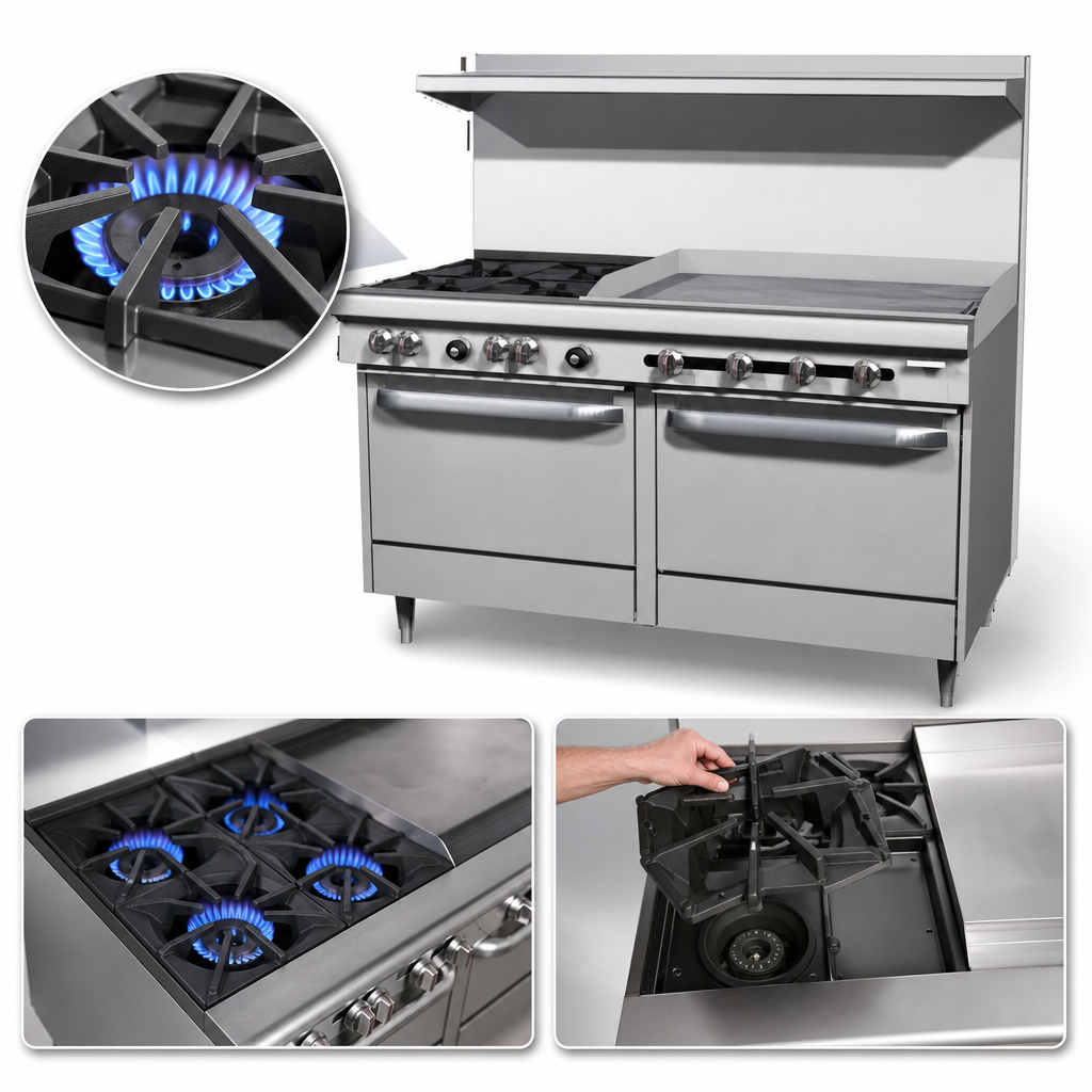 Two Open Burners
