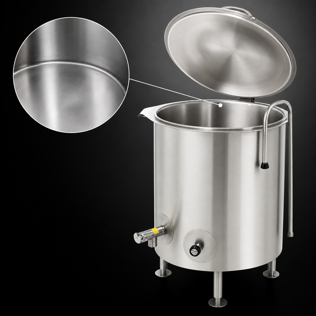 Seamless Deep-Drawn 304 Stainless Steel Liner