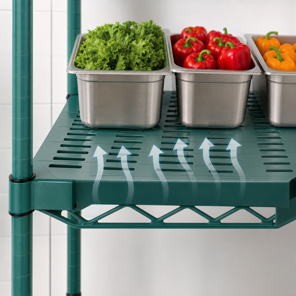 Louvered Shelf Surface