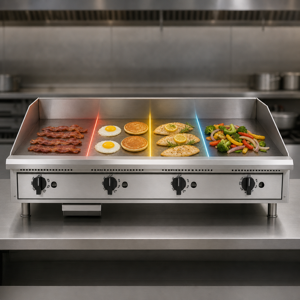 Four Independent Cooking Zones