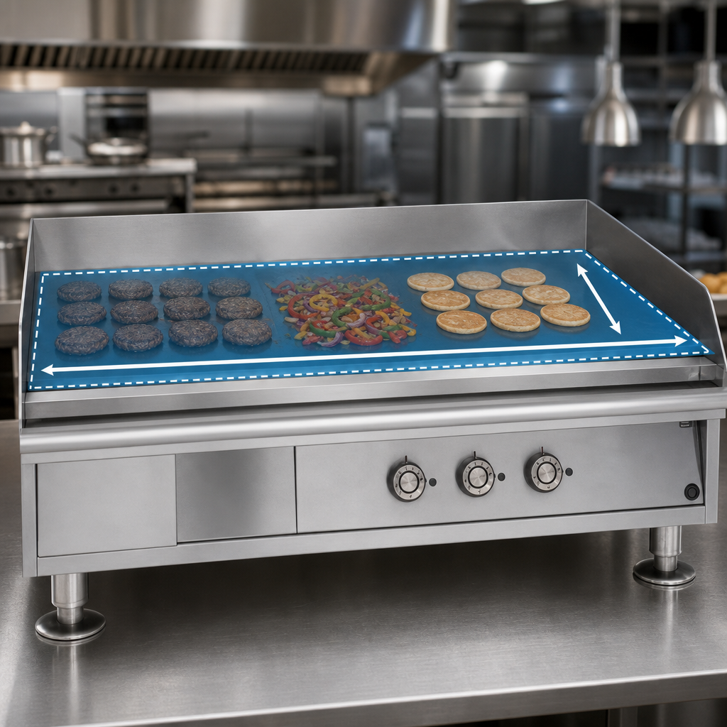 60-Inch x 23-Inch Cooking Surface