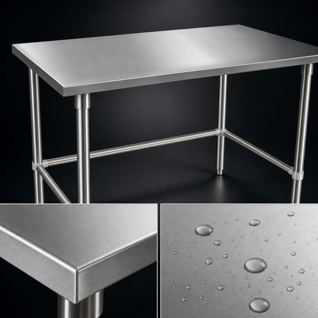 14-Gauge Stainless Steel Top