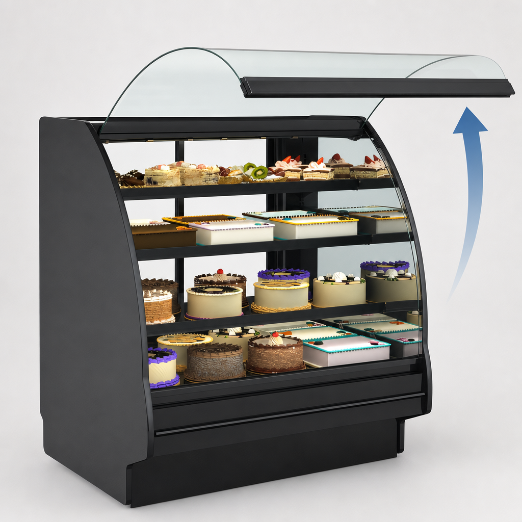 Curved Lift-Up Front Glass
