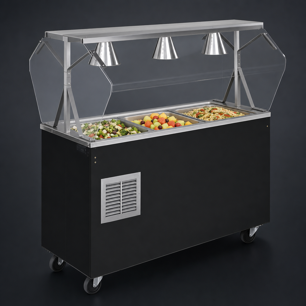 3-Pan Refrigerated Cold Well