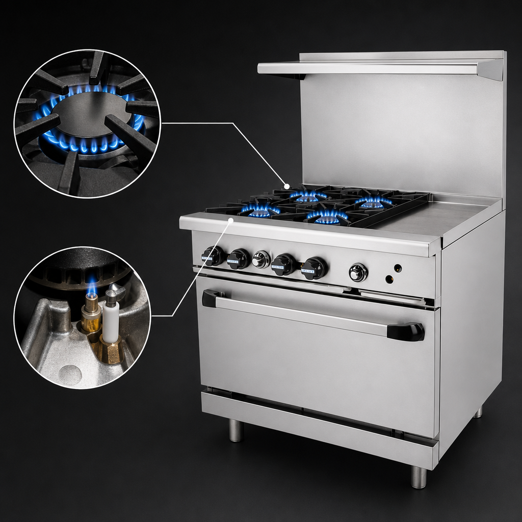 32,000 BTU Open Burners