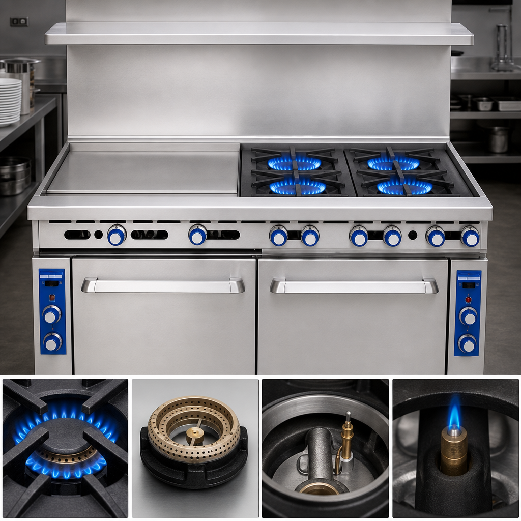 Four Open Burners