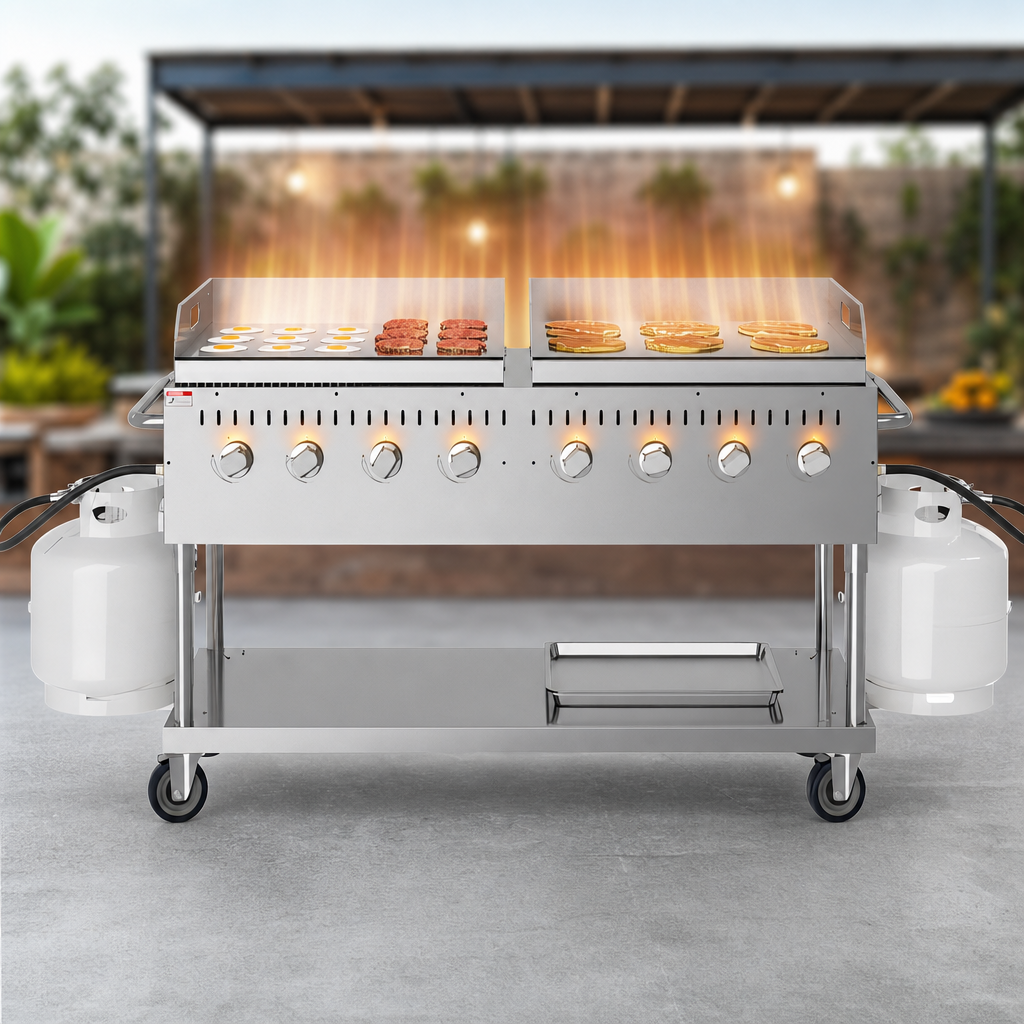 Eight High-Output Burners