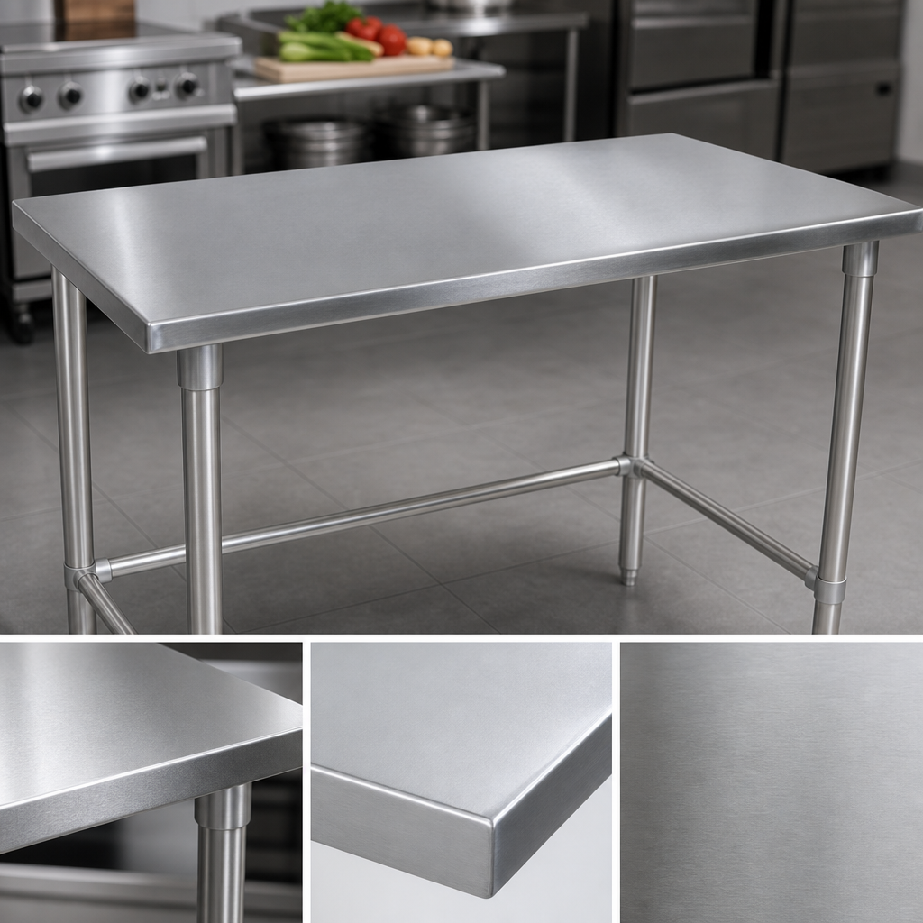 14-Gauge Stainless Steel Top